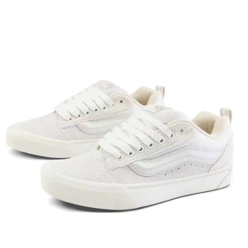 Vans KnuSkool Suede Retro Skate Shoes with Big Logo