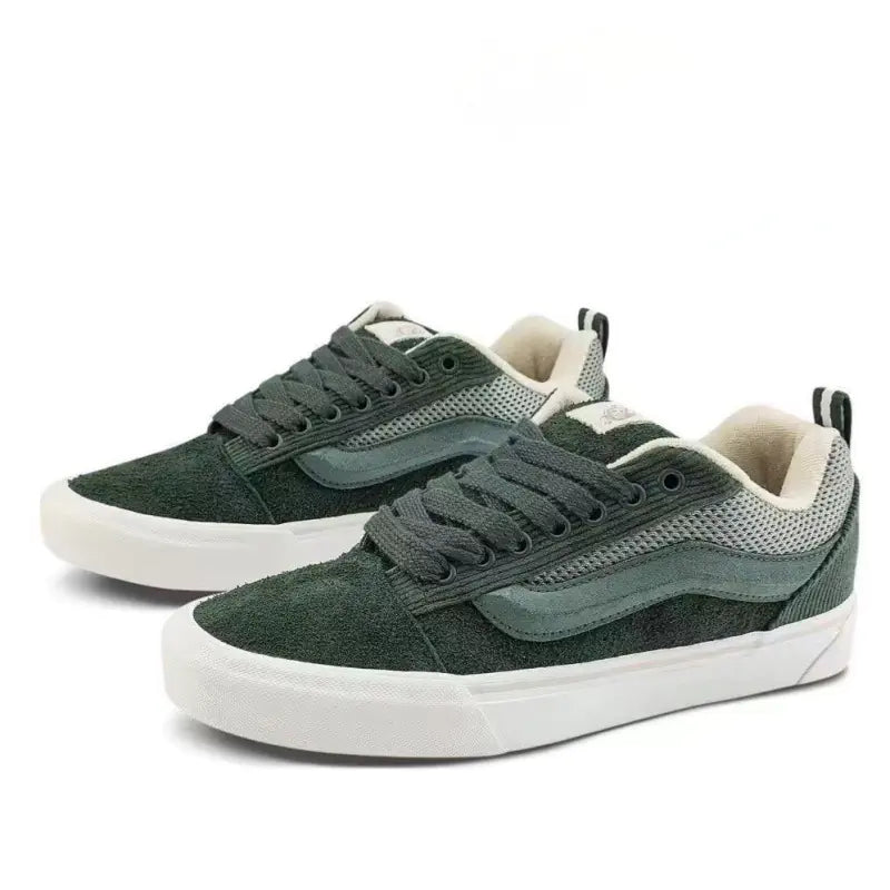 Vans KnuSkool Suede Retro Skate Shoes with Big Logo