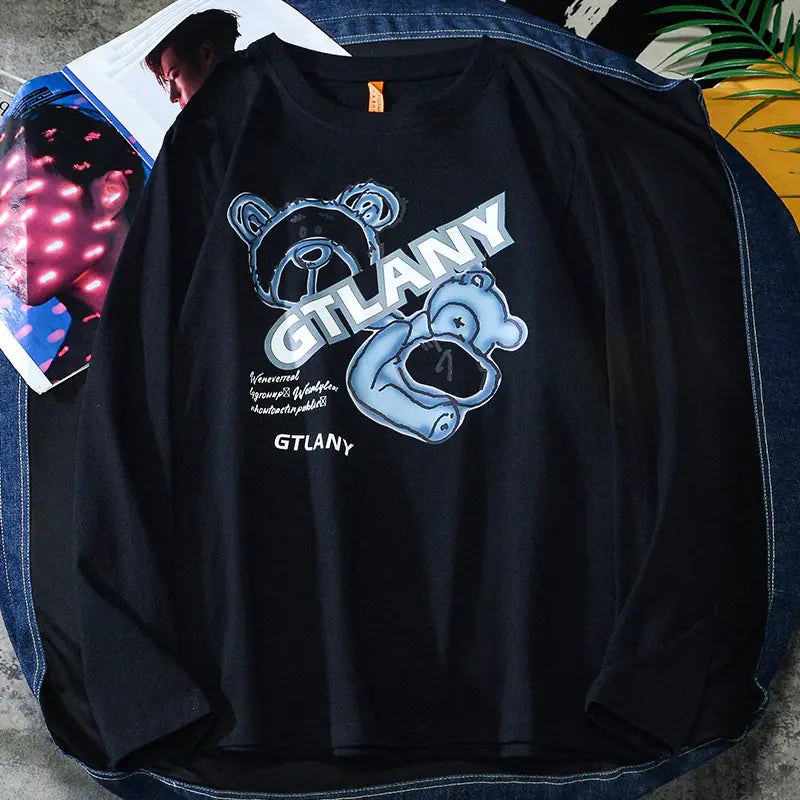 Men's Trendy Loose Fit Bear T-shirt