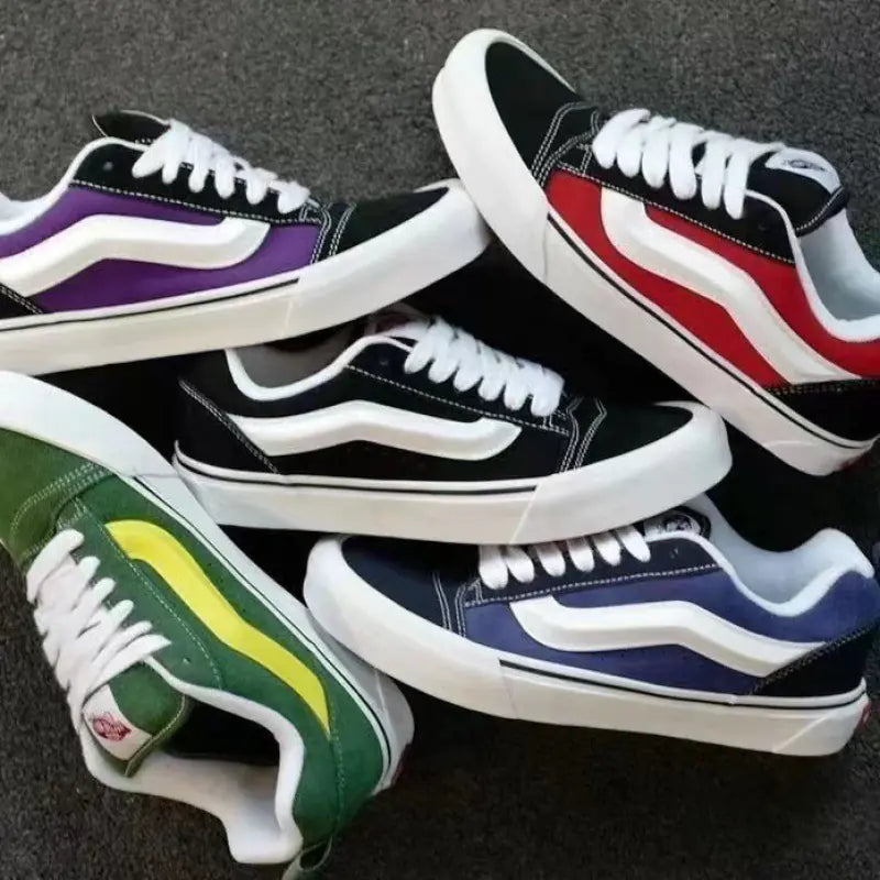 Vans KnuSkool Suede Retro Skate Shoes with Big Logo