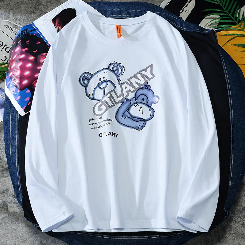Men's Trendy Loose Fit Bear T-shirt
